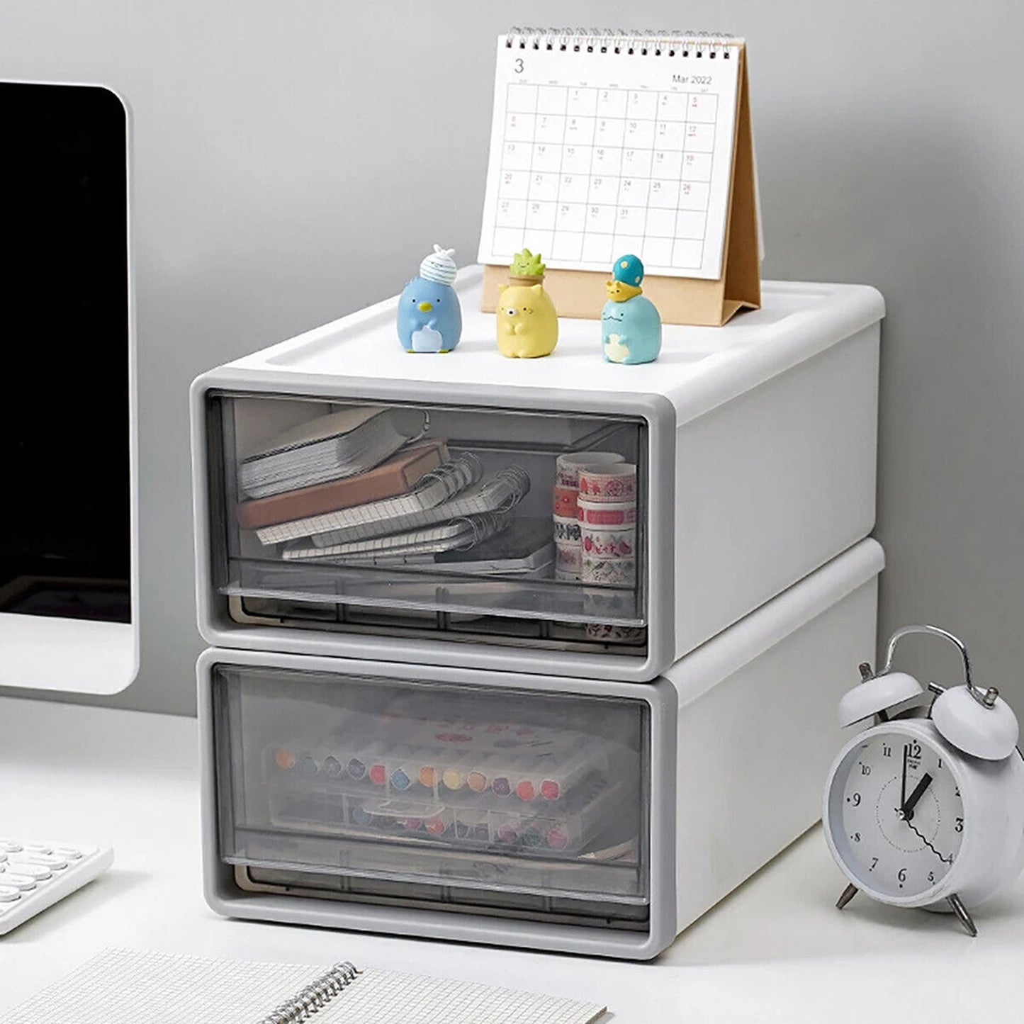 Desktop Office Supplies Organizer Box for Home and Work