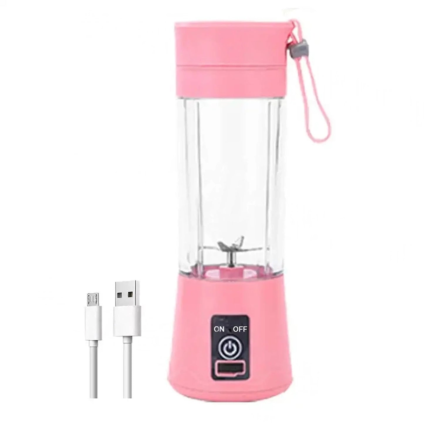 Portable USB 4-Blades Electric Fruit Juice Blender Rechargeable