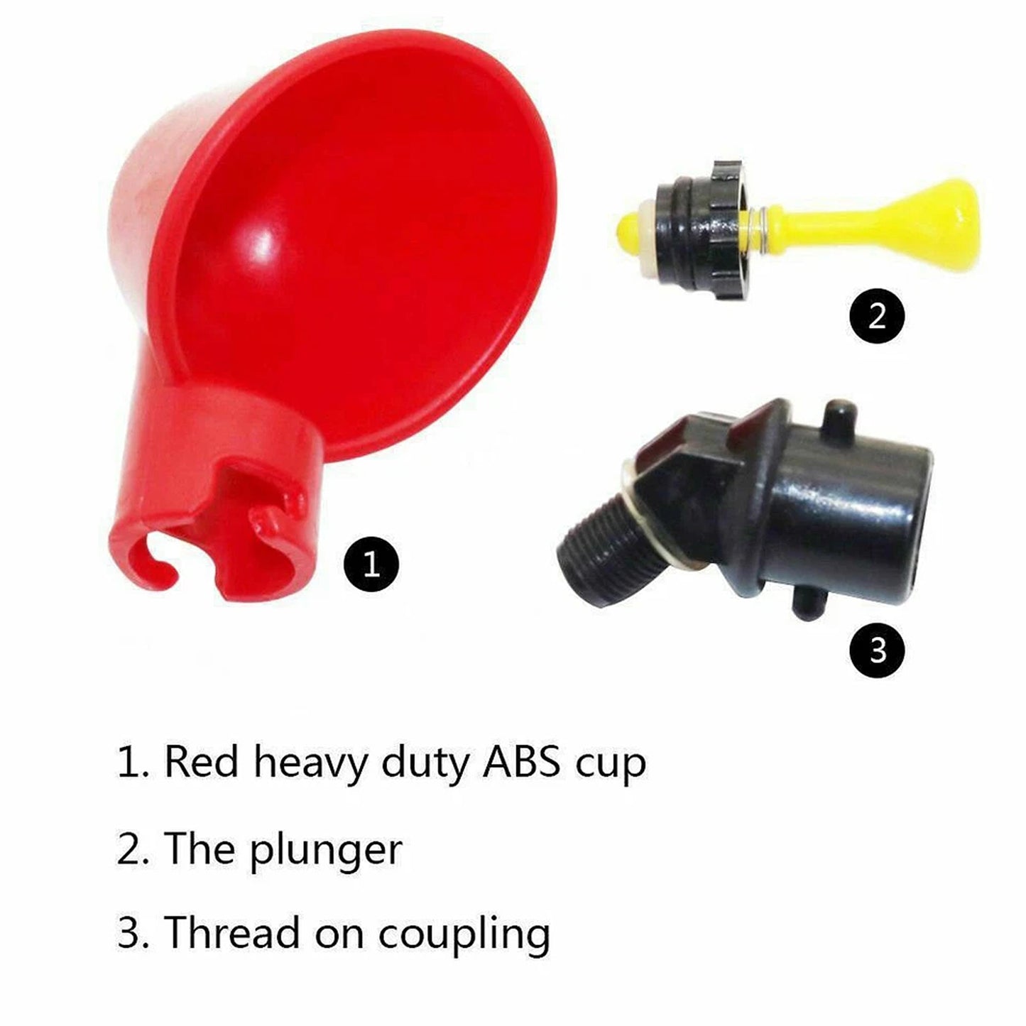 Automatic Chicken Waterer Cups for Poultry and Birds