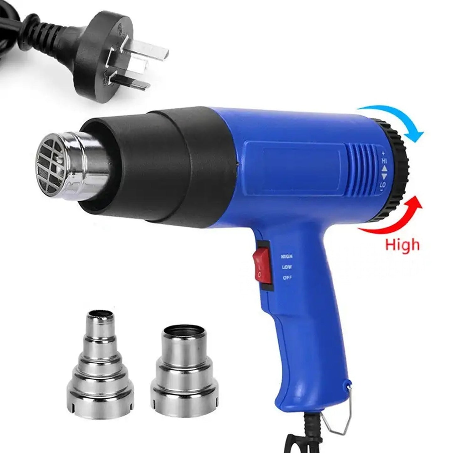 Electric Heat Gun LCD Digital Temperature Hot Air Heating Tool Set A 220V 2000W