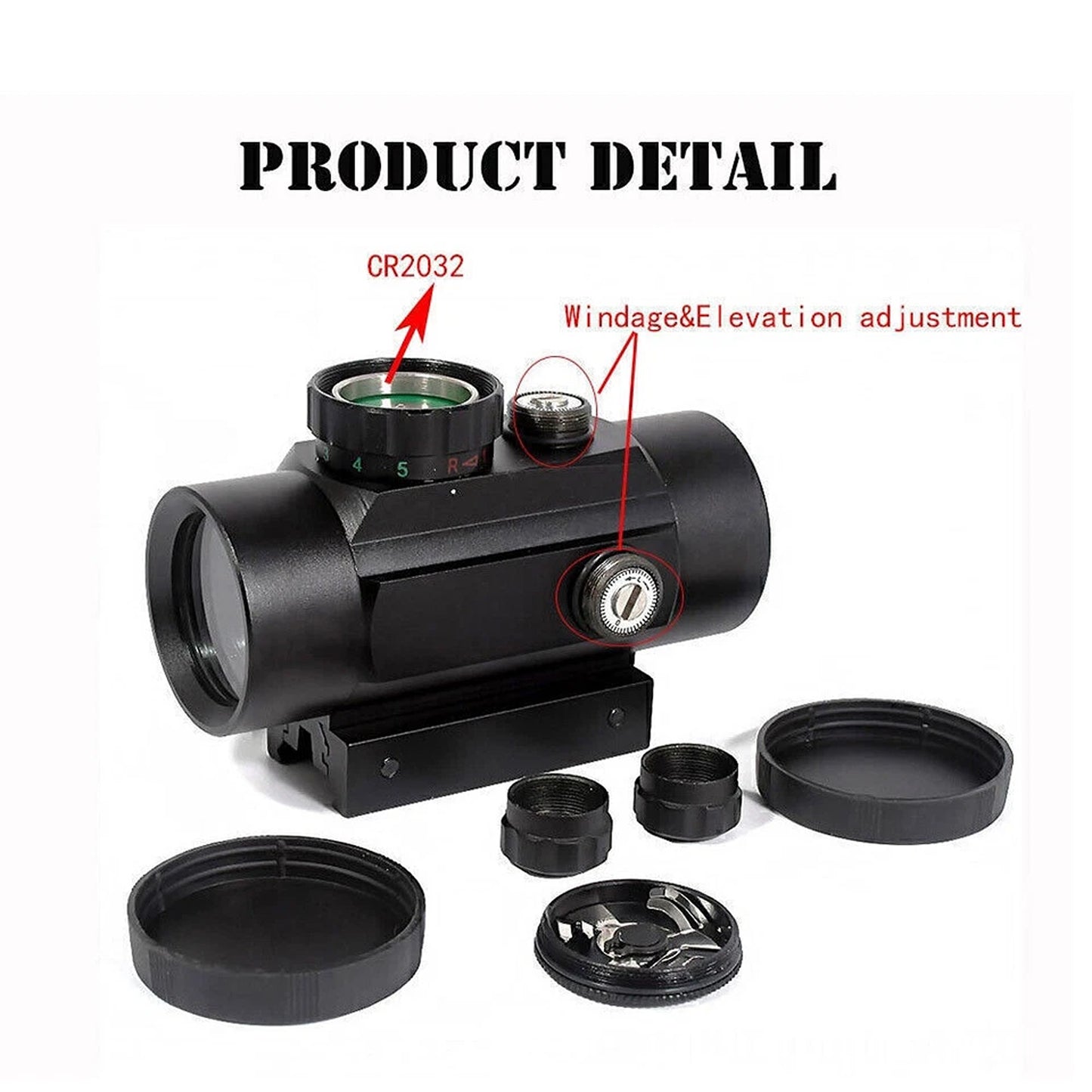 Tactical Reflex Sight Compatible with 11mm and 20mm Rails