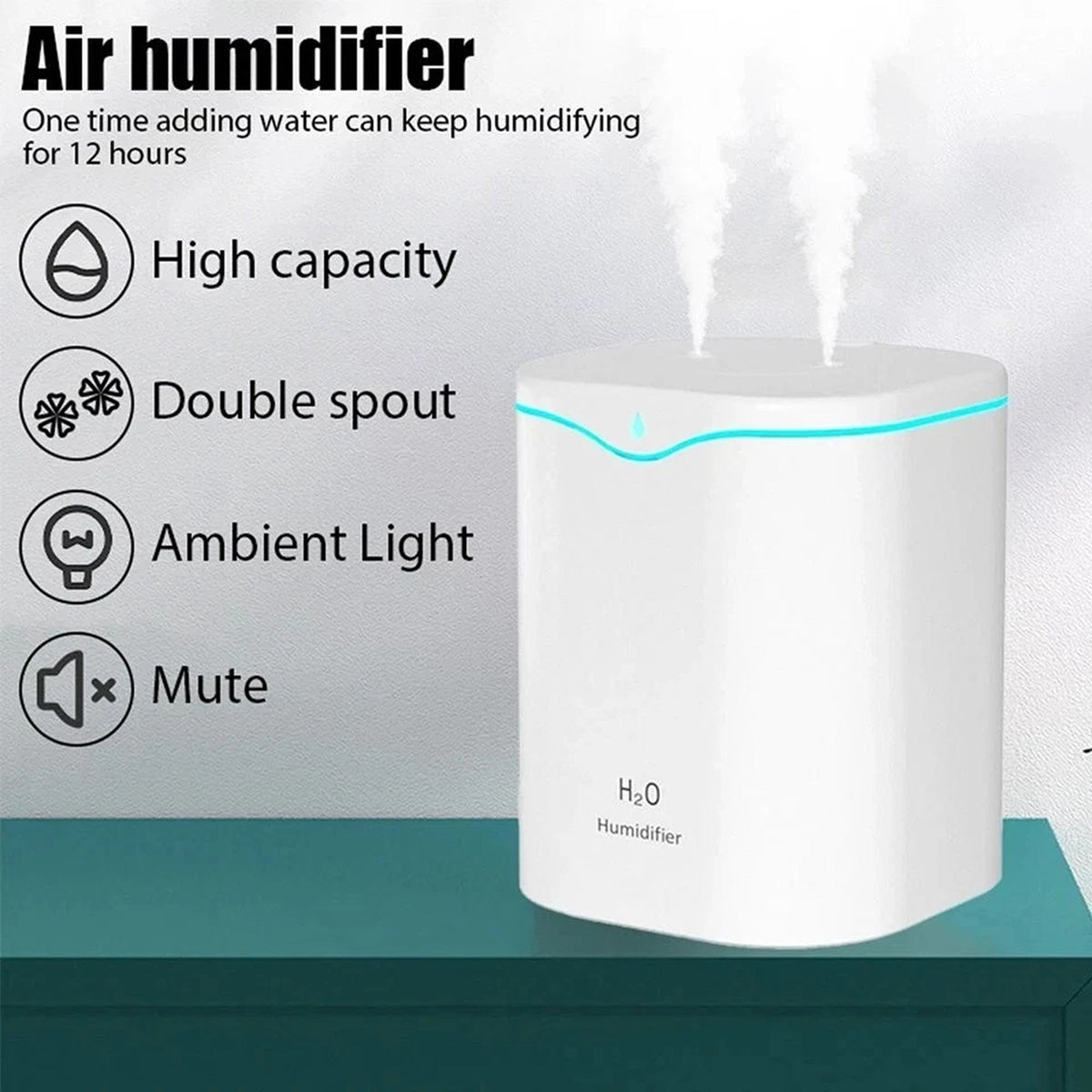 2L Ultrasonic Cool Mist Air Humidifier Aroma Diffuser for Home Bedroom