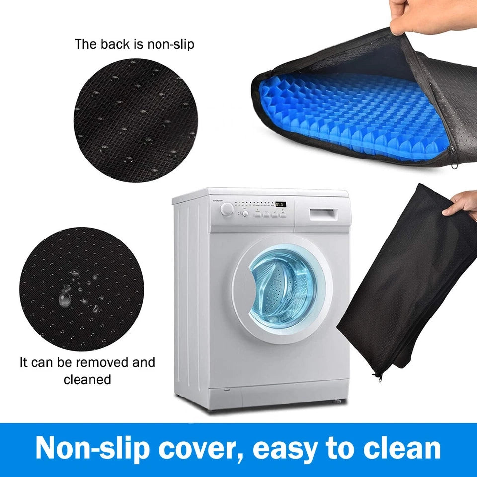 Double Layer Gel Honeycomb Seat Comfort Support Cushion Cooling Flex Pain Relief