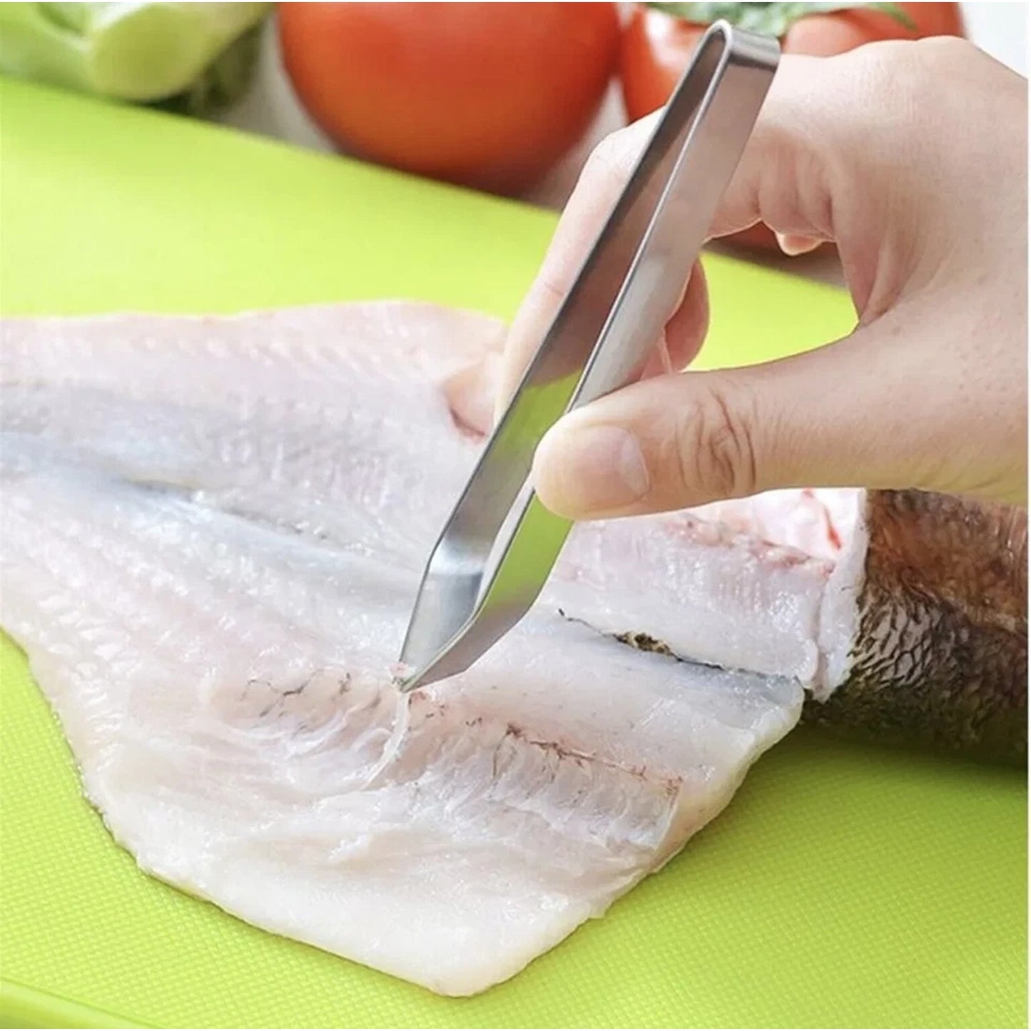 2 Piece Stainless Steel Fish Bone Remover Tweezers