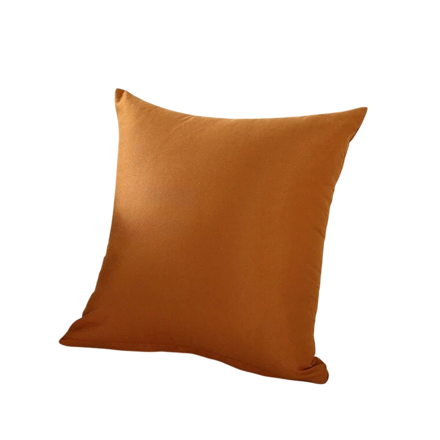 Coffee Minimalist Plain Cushion Cover Soft Decorative Pillow Case