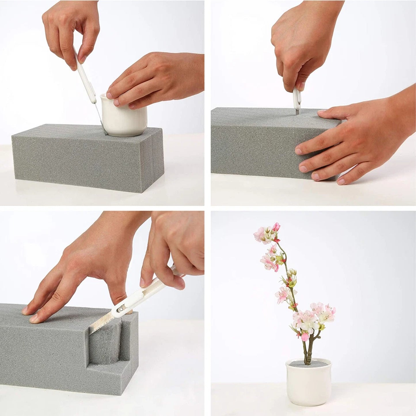 2 Piece Floral Foam Blocks for Fresh and Artificial Flowers