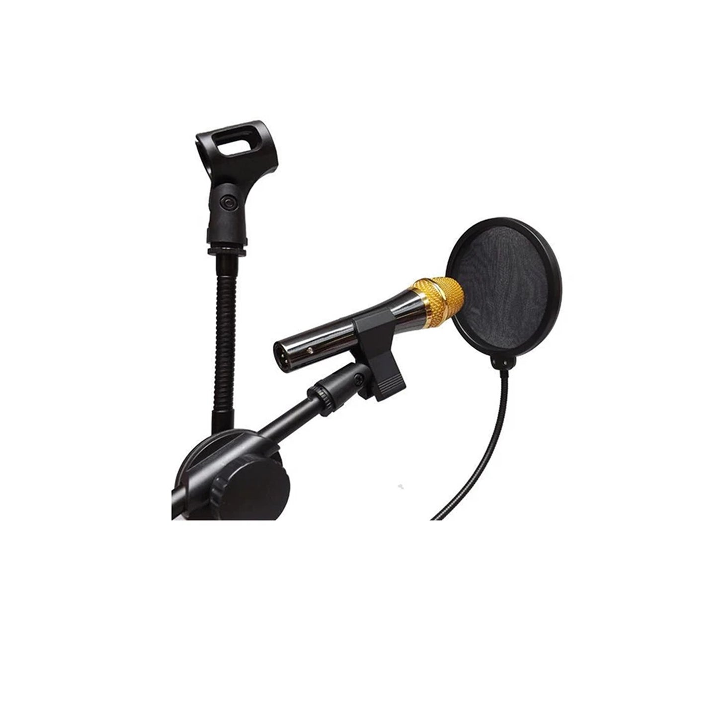 Microphone Pop Filter with Double Layer Mesh