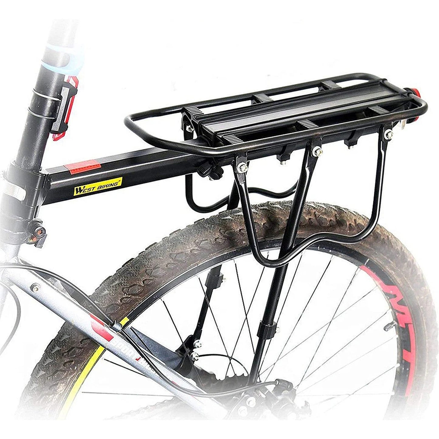 Bike Rear Seat Rack with Pannier Support