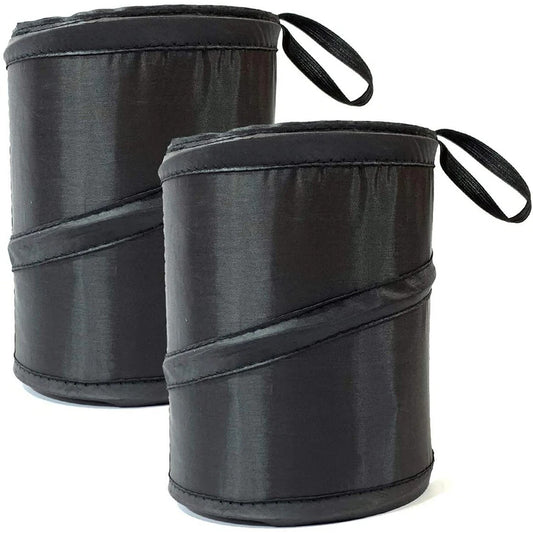 2pc Foldable Car Rubbish Bin Waterproof Garbage Storage Organizer
