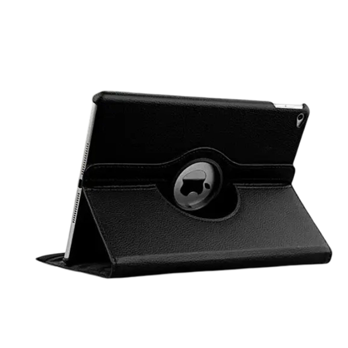 For iPad Black Leather Case Cover