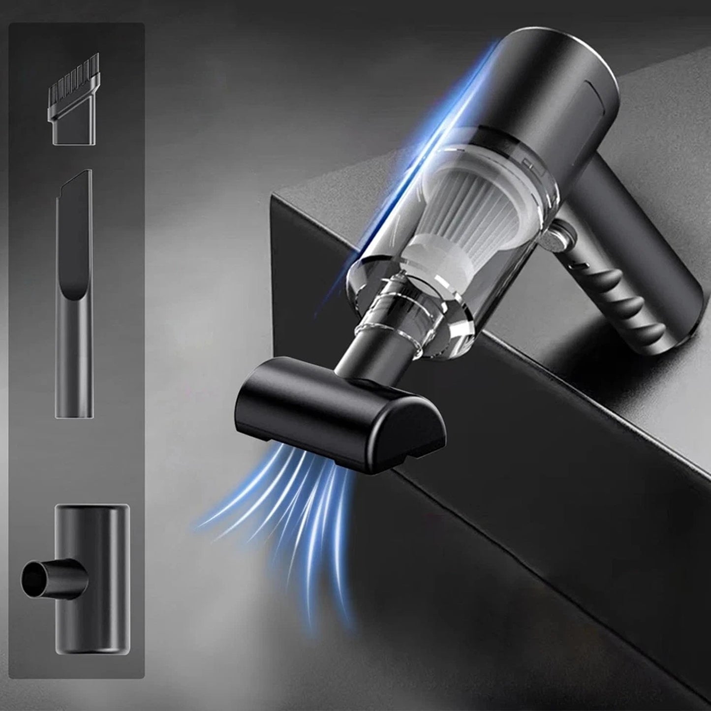 Cordless Vacuum and Air Duster for Car Interior Cleaning