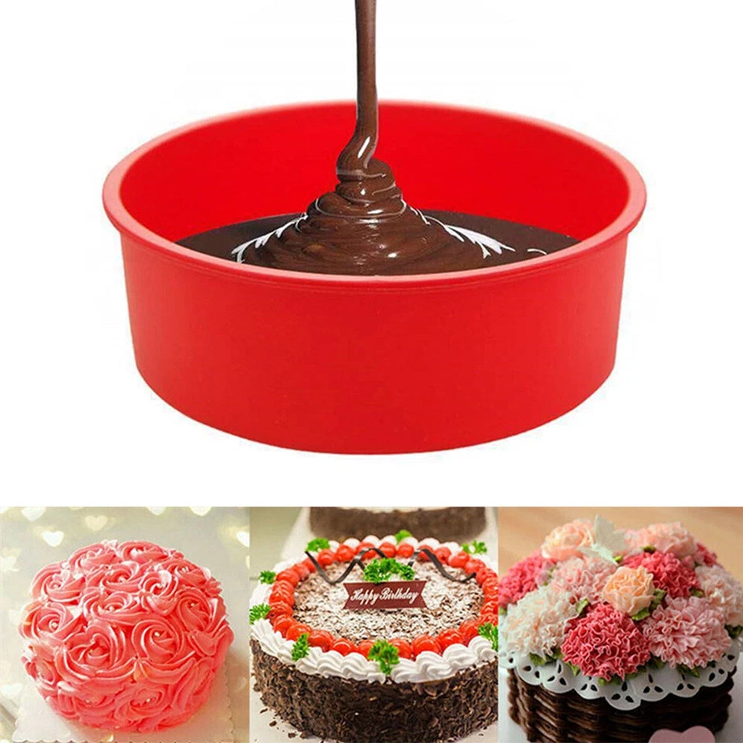 9 Inch Silicone Baking Mold for Cakes and Bread