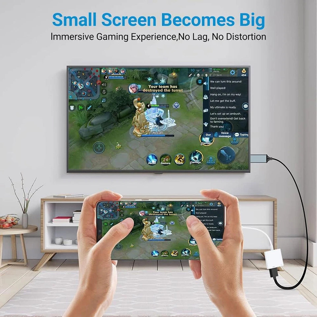 8 Pin to HDMI Adapter for iPhone iPad Digital TV AV Cable