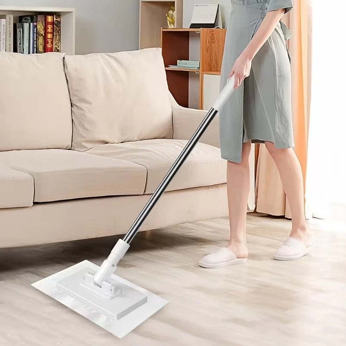 Hands Free Mini Mop with Automatic Cloth Changing