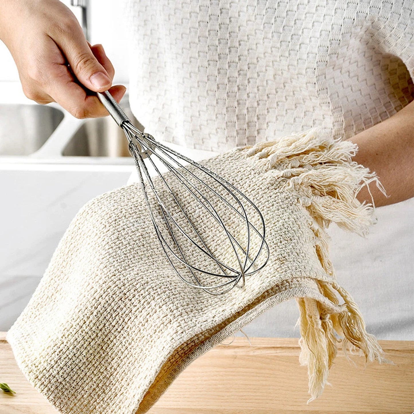 3 Piece Stainless Steel Balloon Whisk Set for Baking and Cooking