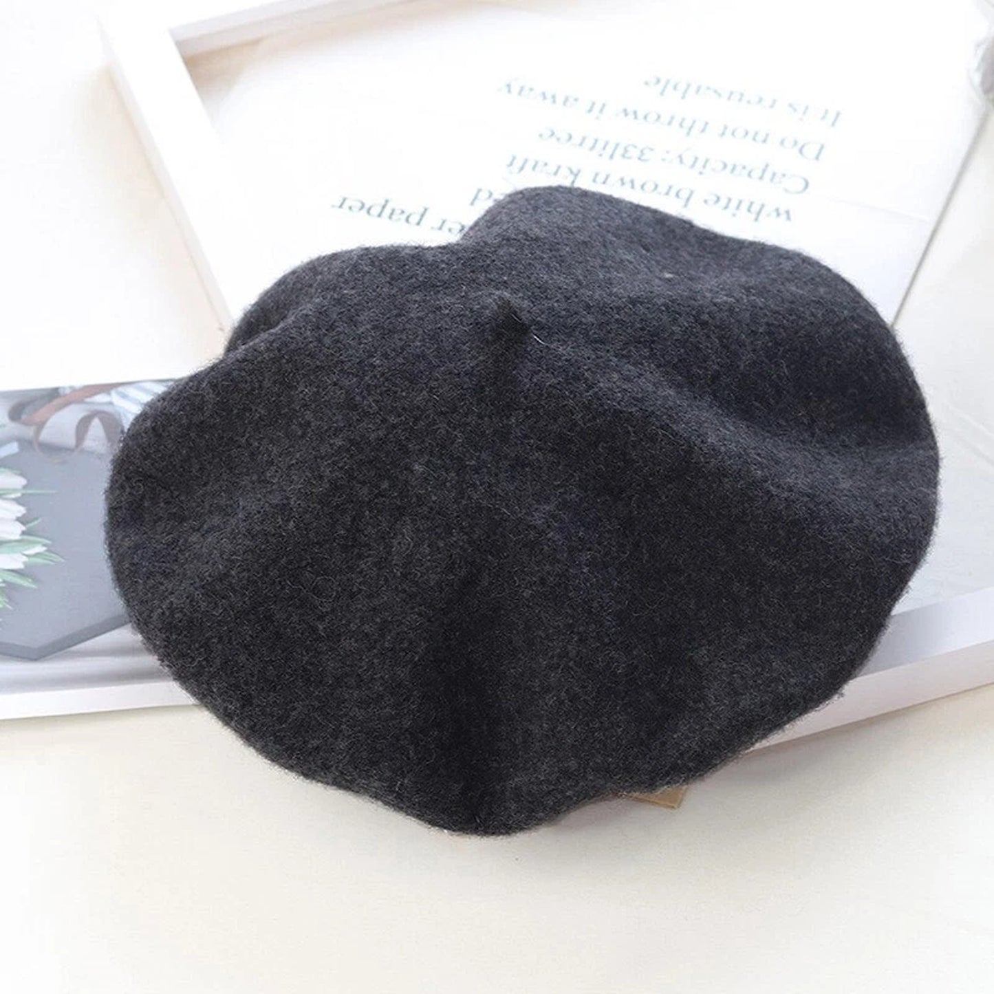 Womens Wool Beret Hat French Style Winter Cap