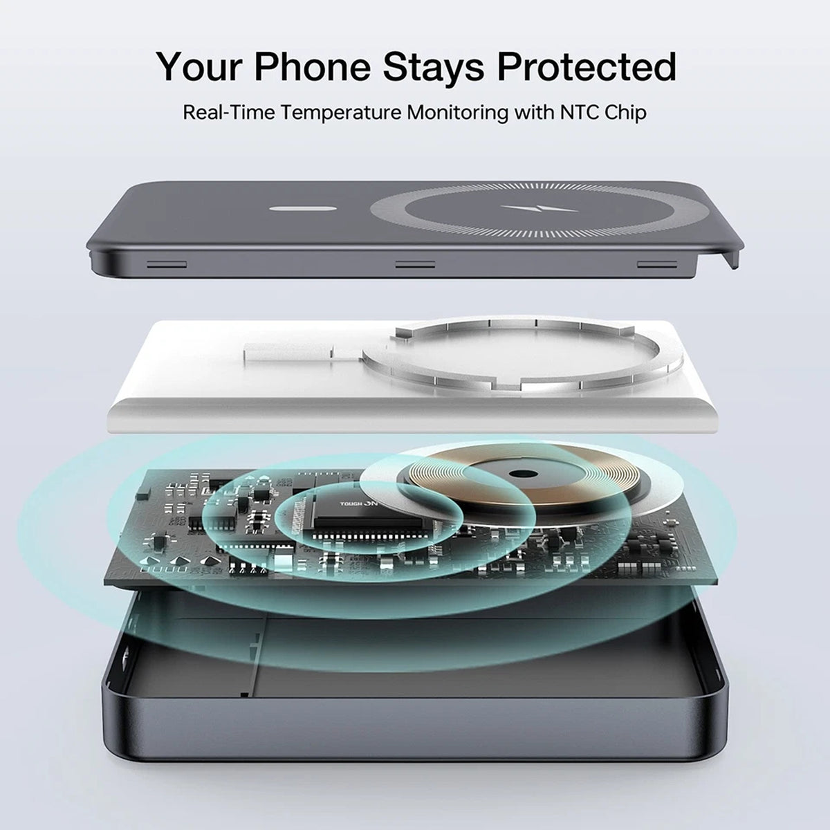Magnetic Wireless Power Bank Portable Charger USB C for Smartphones 10000mAh