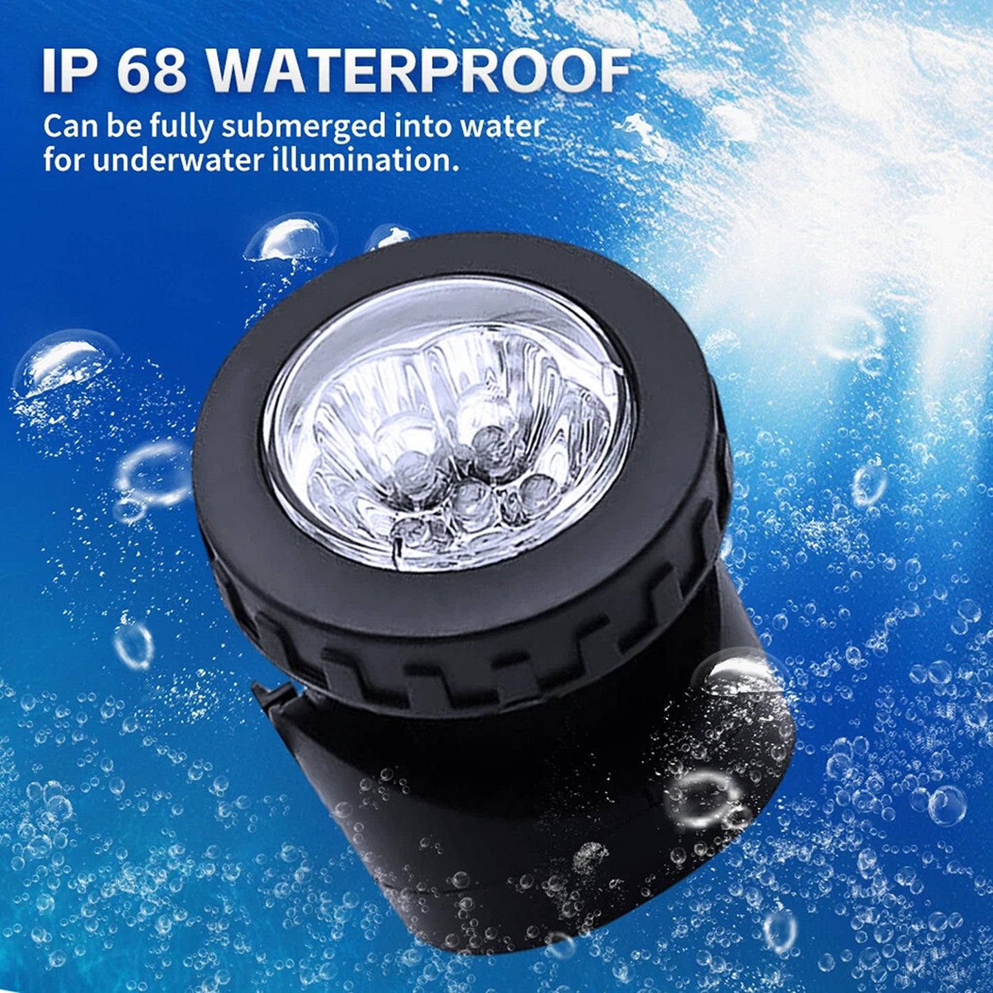 6 LED Solar Spotlight for Garden and Outdoor Landscape - White Light