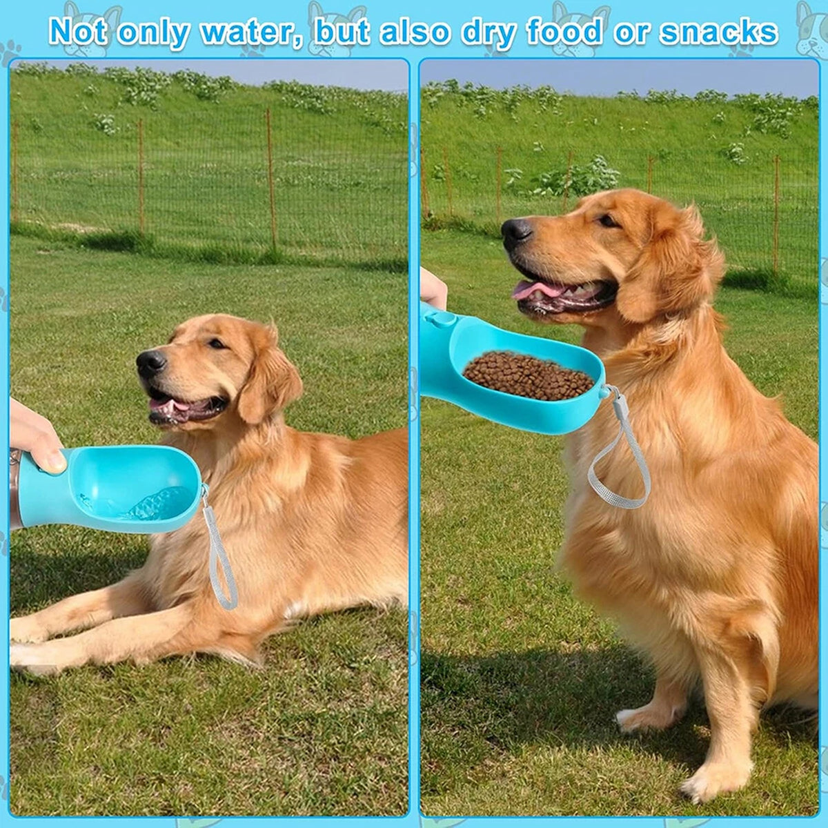 550ML Portable Pet Water Bottle for Dogs and Cats Travel Drinking Cup