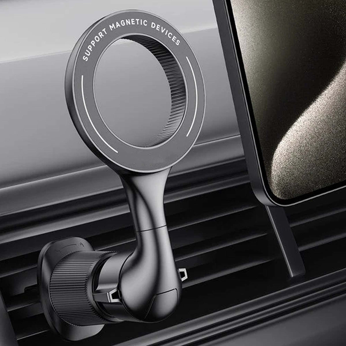 MagSafe Magnetic Car Mount Ring Phone Holder for Air Vent