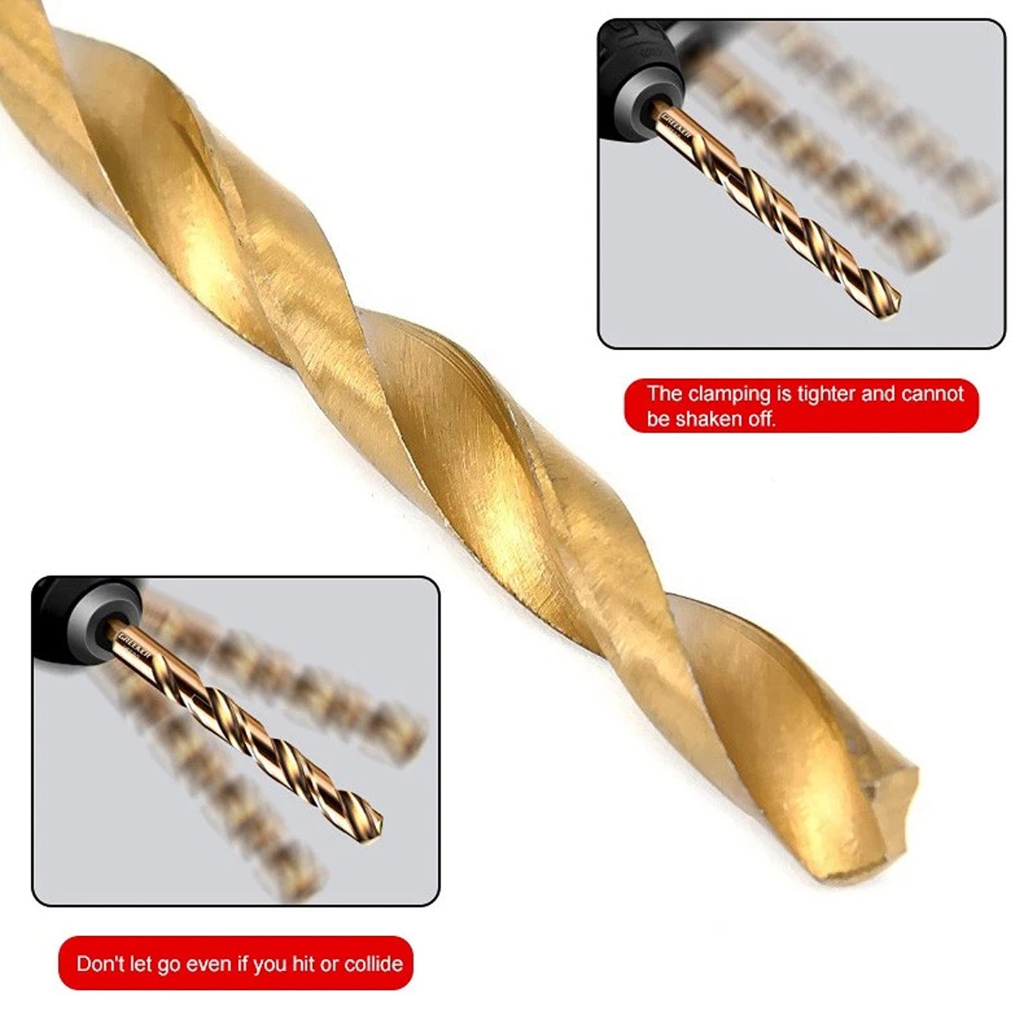 13 Piece Quick Change Drill Bit Set with Hex Shank