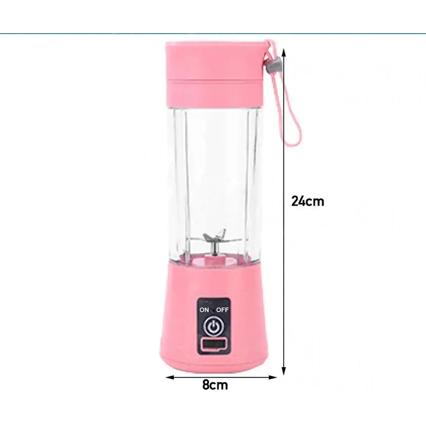 Portable USB 4-Blades Electric Fruit Juice Blender Rechargeable