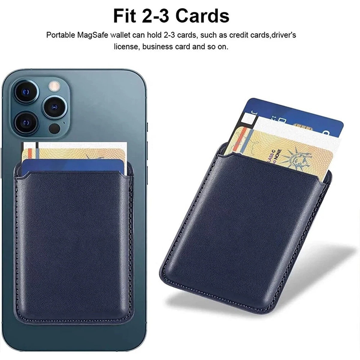 MagSafe Magnetic Leather Card Holder Wallet for iPhone 18 17 16 15 14 13 12 Pro Max