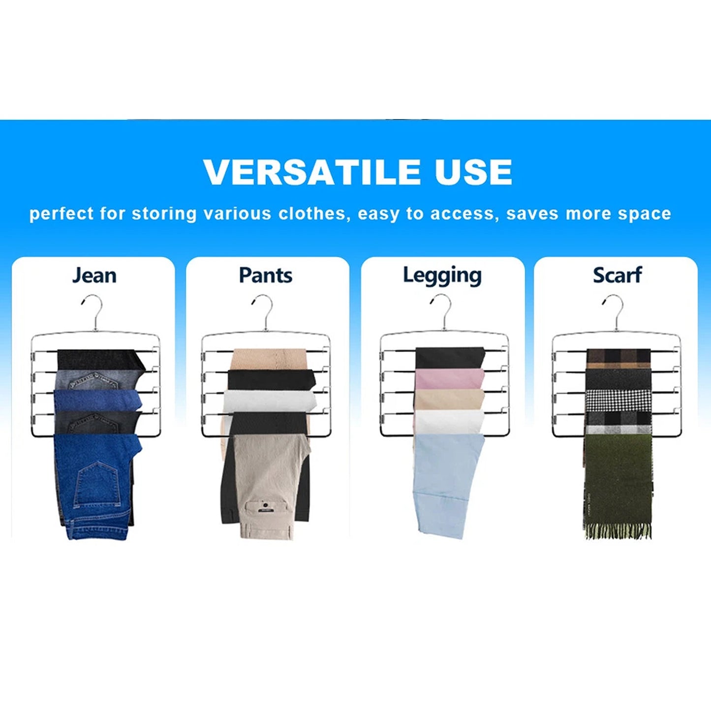 5 Tier Multi Pants Hanger Space Saver