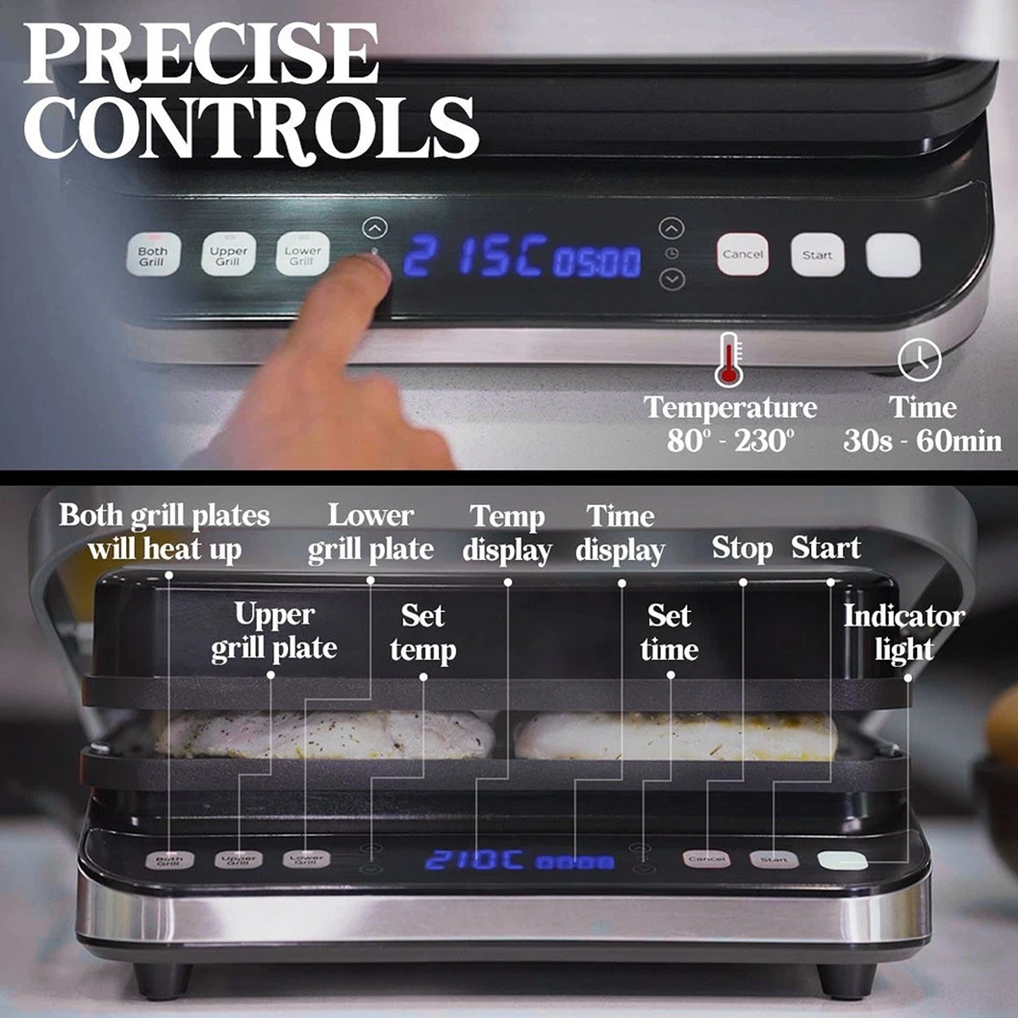 Smart Multi Contact Grill and Panini Press