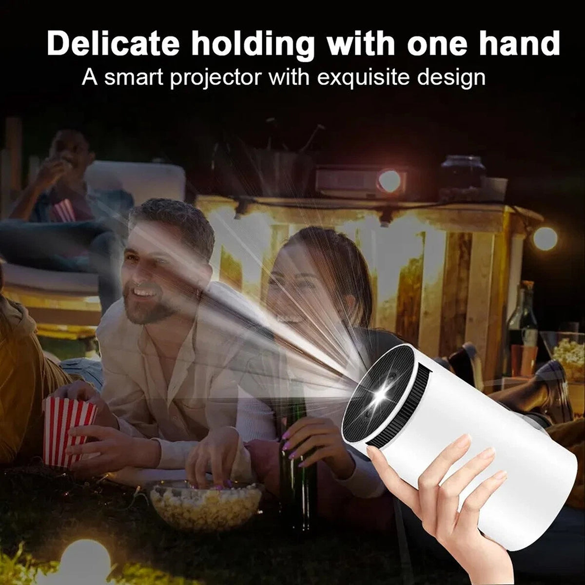 Portable 5G WiFi 4K Smart HD Projector with Bluetooth HDMI USB