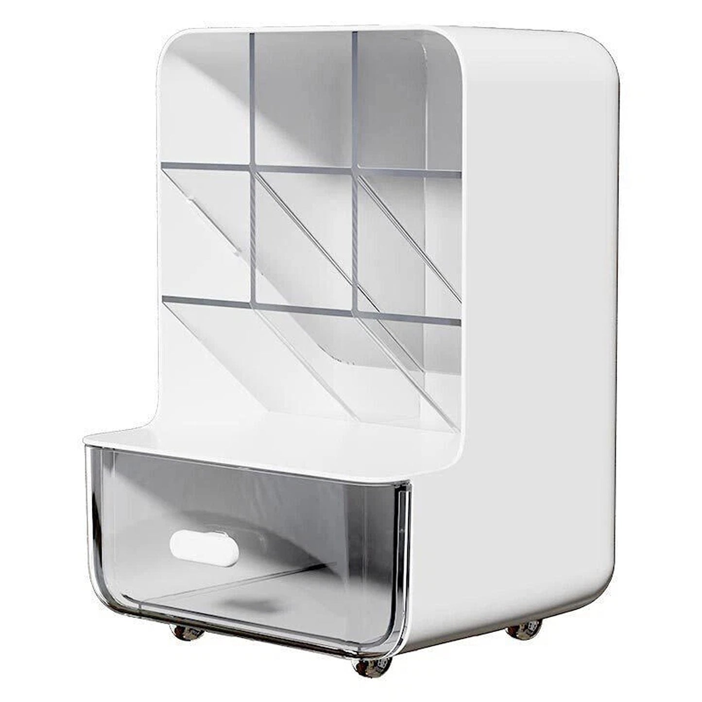 White Multi Purpose Desk Organizer for Pens and Stationery