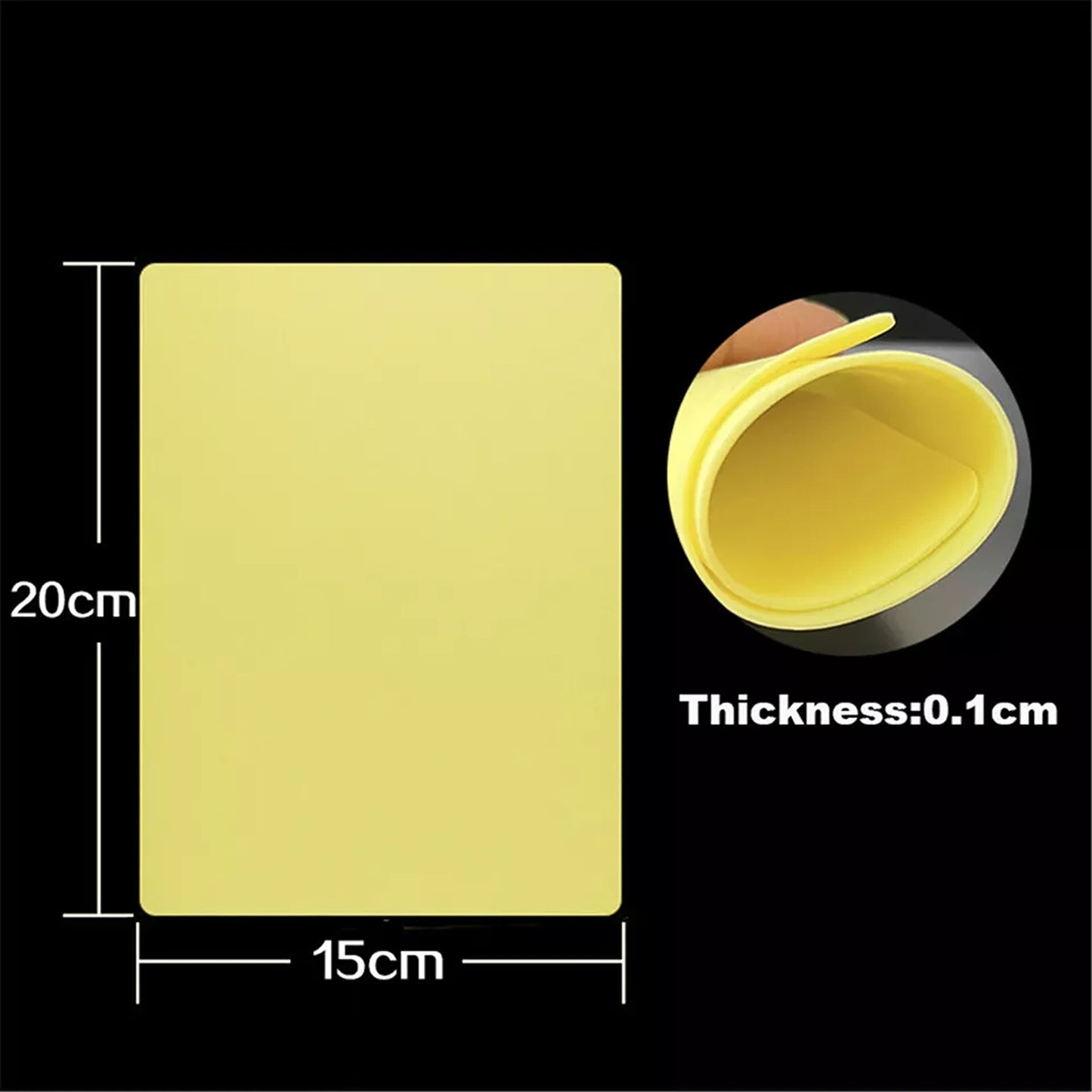 1/3mm Thickness Tattoo Practice Skin Silicone Fake Skin Pad for Beginner - 10x