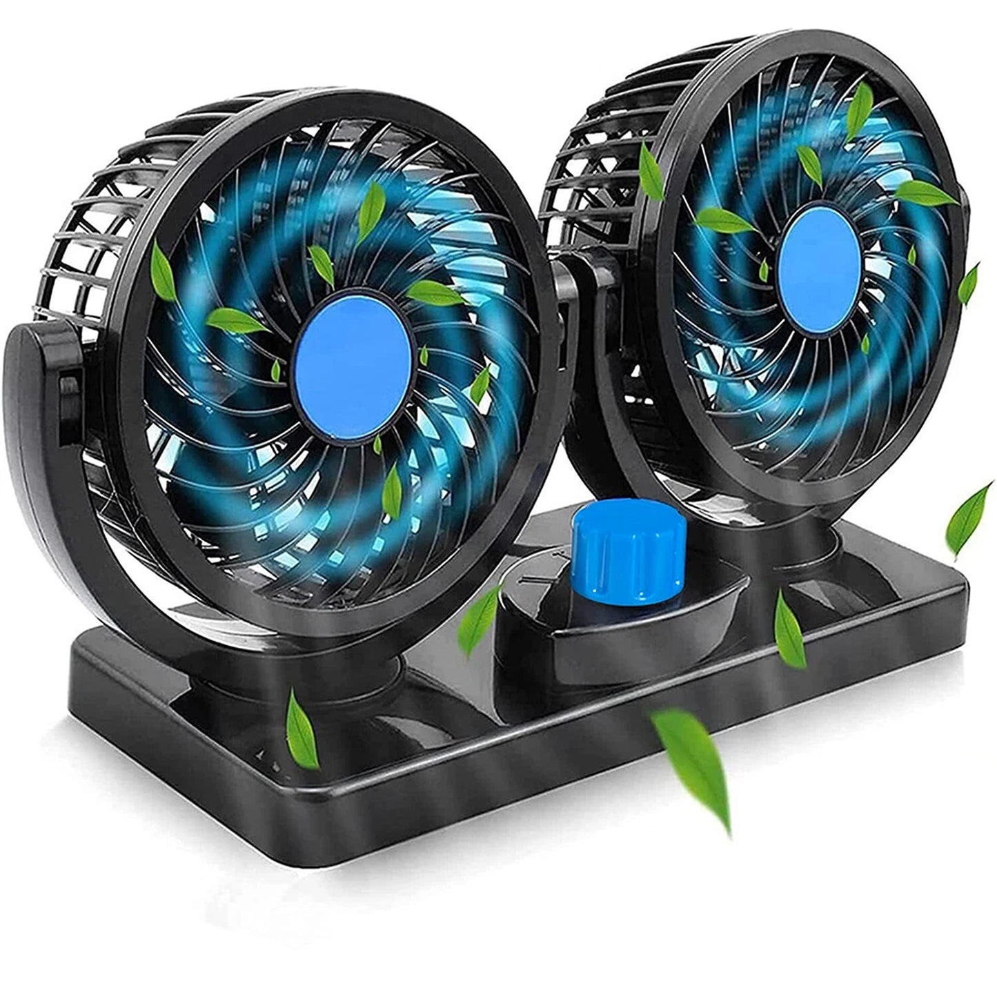 Mini 12V Car Air Cooler Dual Head Fan For Car Truck Van