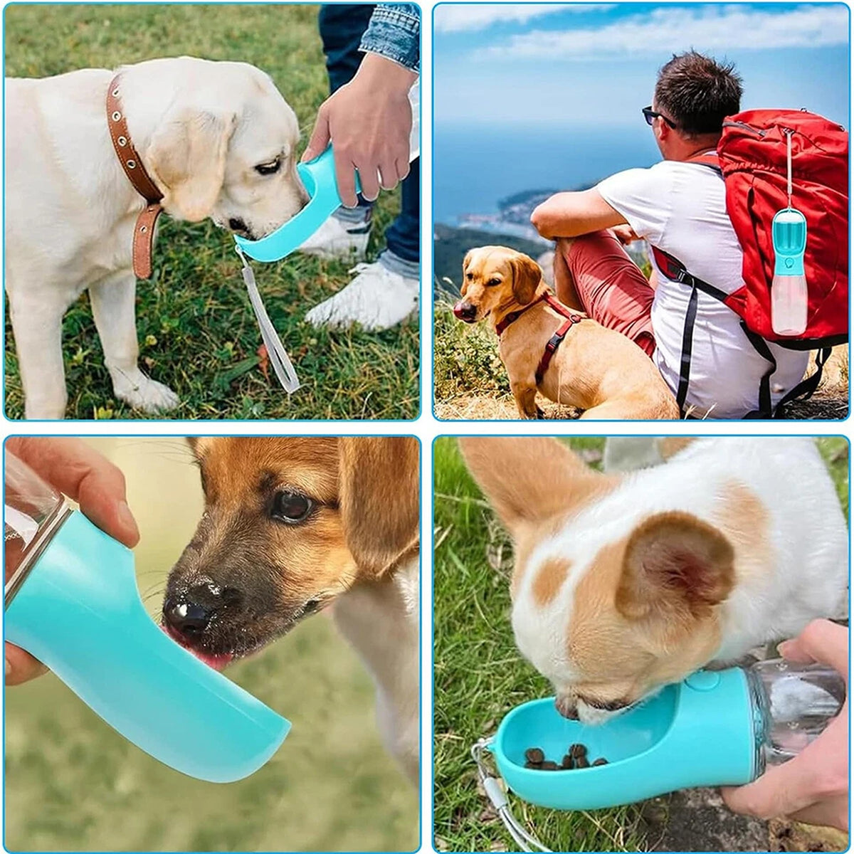550ML Portable Pet Water Bottle for Dogs and Cats Travel Drinking Cup