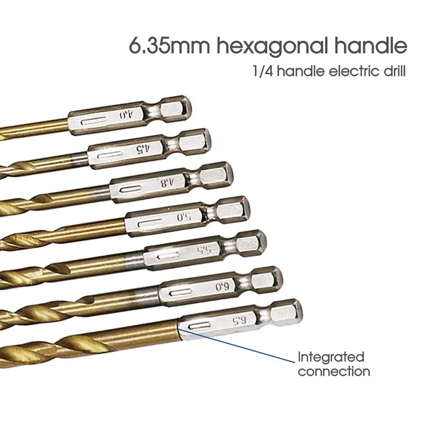 13 Piece Quick Change Drill Bit Set with Hex Shank