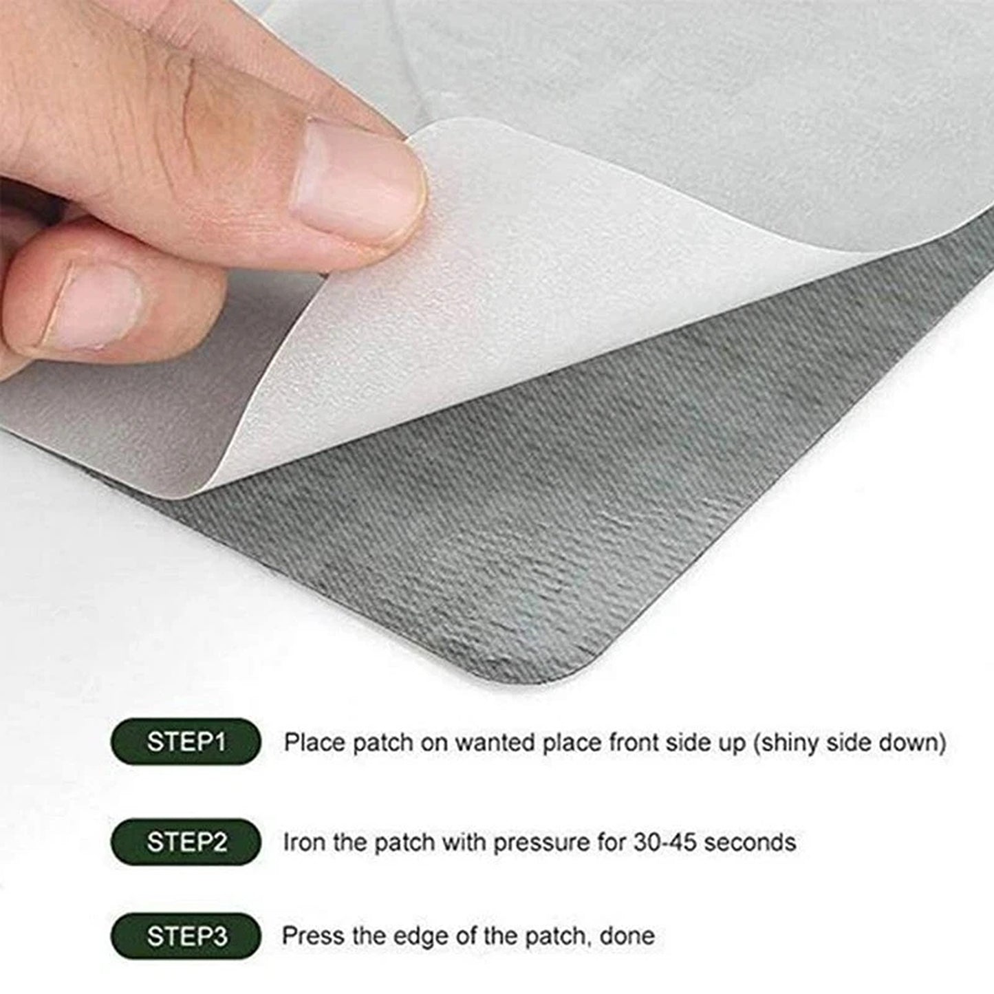 12 Piece Denim Fabric Iron On Mending Patch Kit