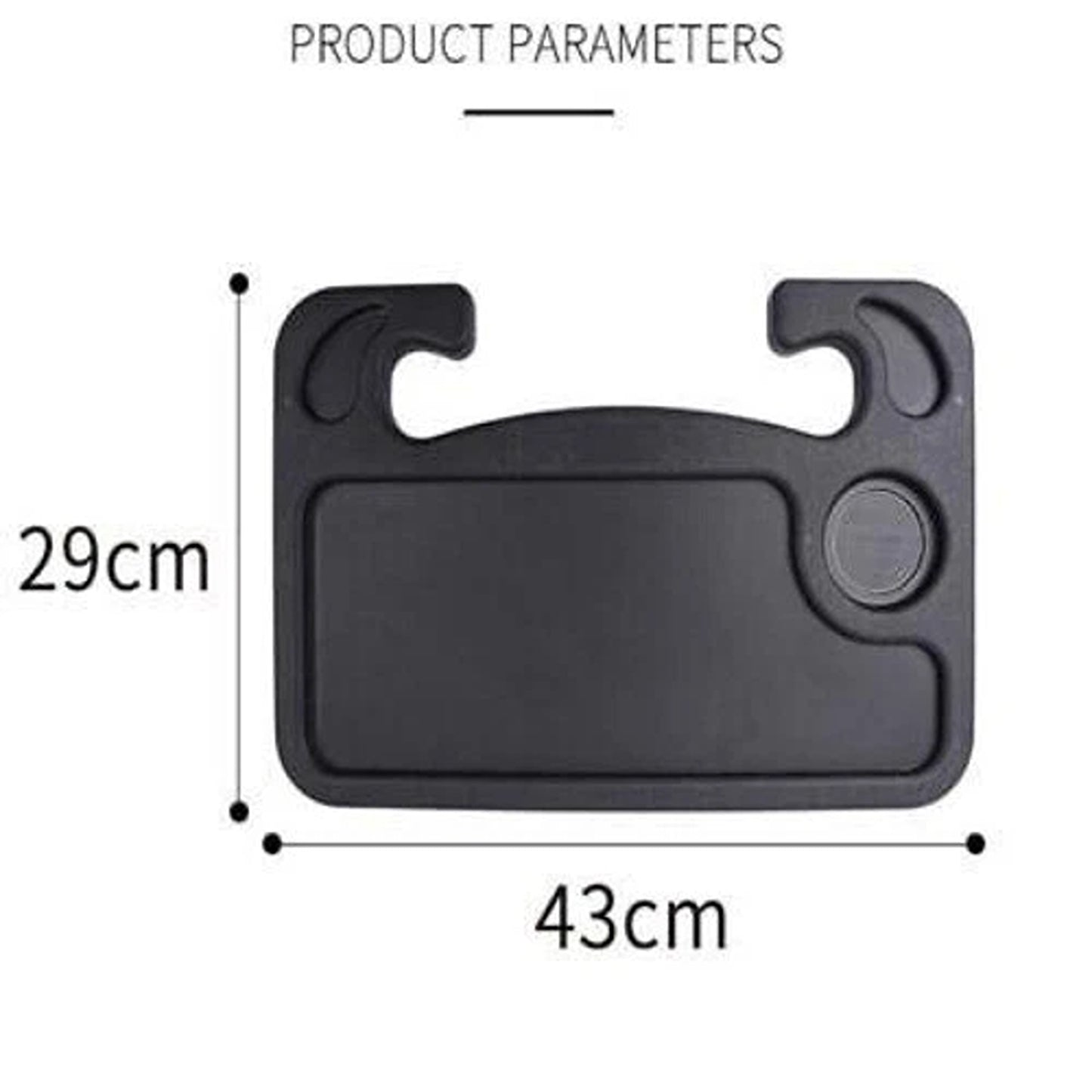 Steering Wheel Mounted Table for Laptop Meals and Drinks