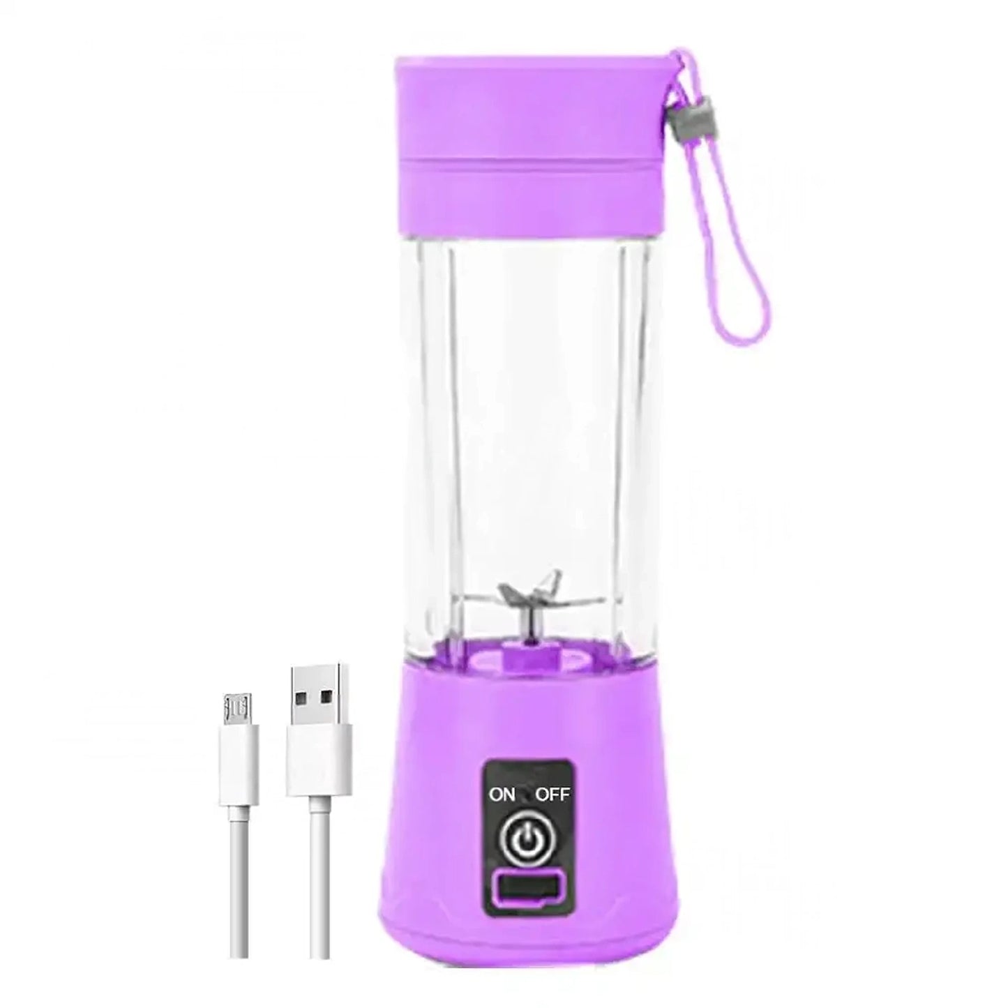 Portable USB 4-Blades Electric Fruit Juice Blender Rechargeable