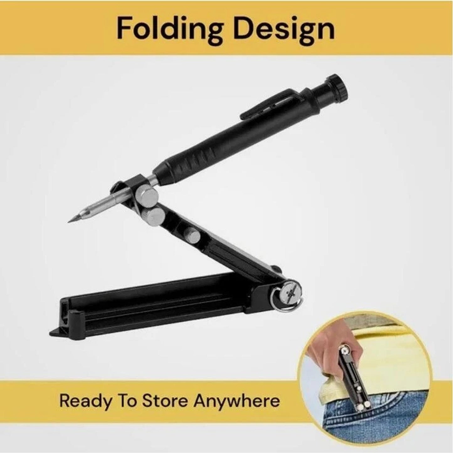 Multifunction Scribing Ruler for Woodworking and Construction