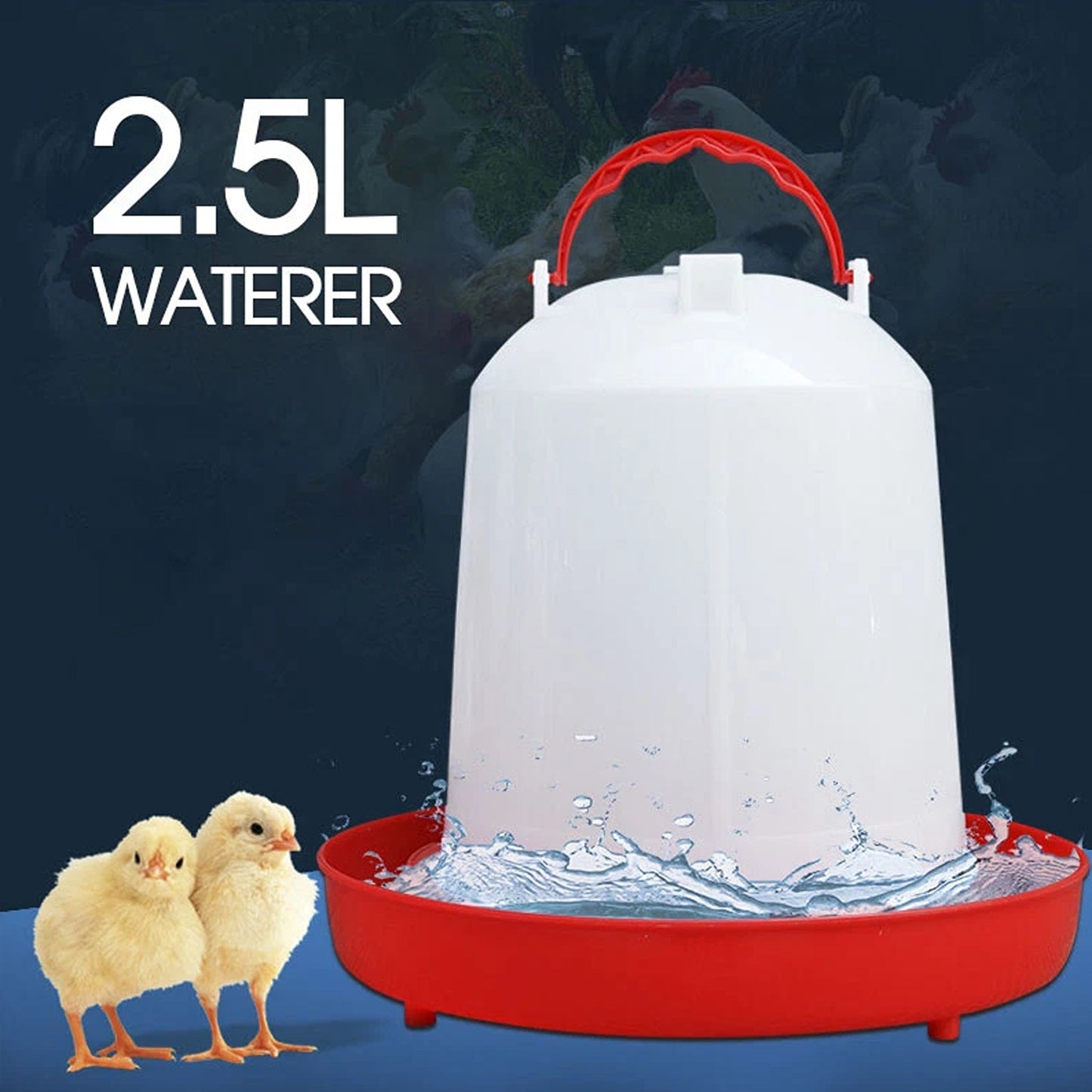 Automatic Chicken Feeder and Waterer Set for Poultry