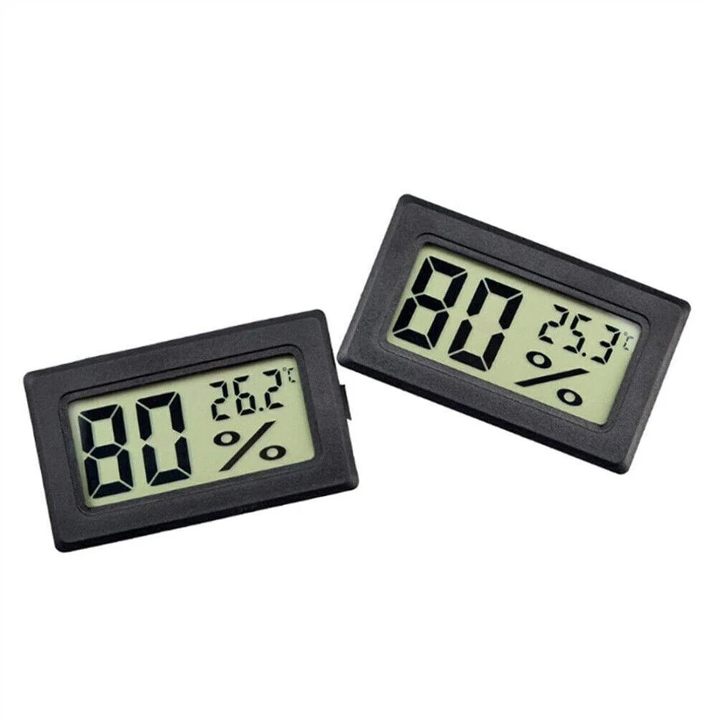 Black Mini LCD Thermometer Hygrometer Indoor Temperature Humidity Gauge Hygrometer Indoor Temperature Humidity Gauge
