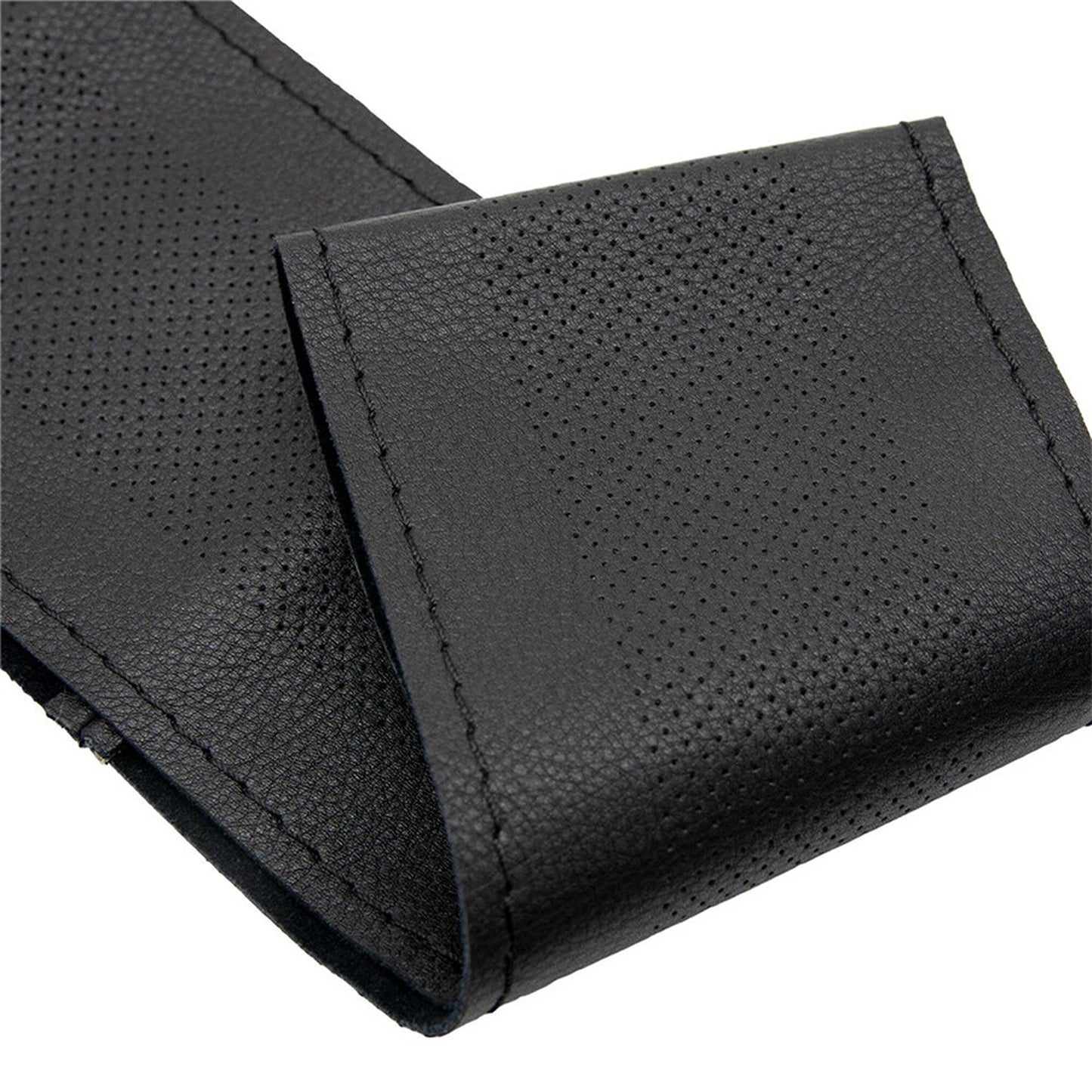 38cm Genuine Leather Steering Wheel Cover for Cars