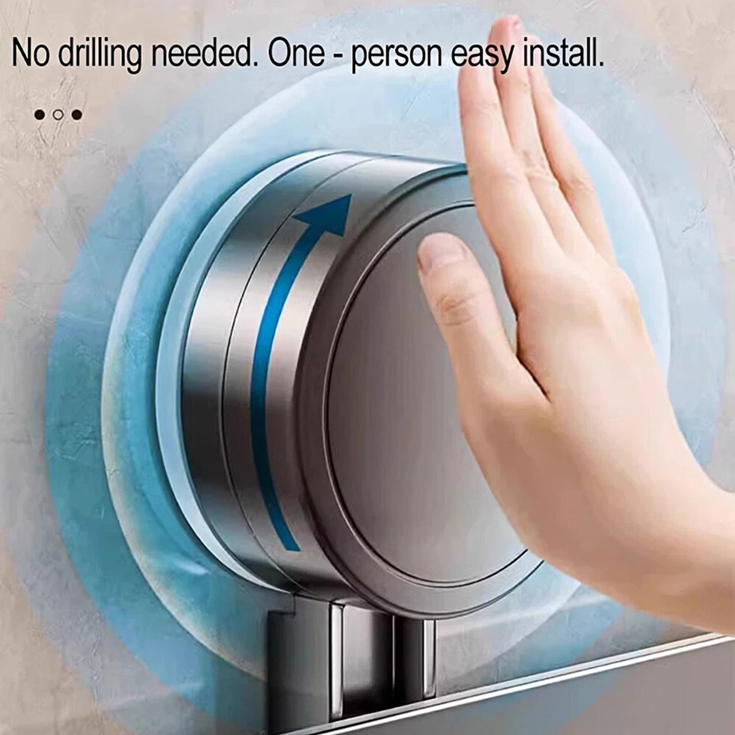 Aluminum Wall Rack Suction Cup Shower Caddy Bathroom Shelf Organiser