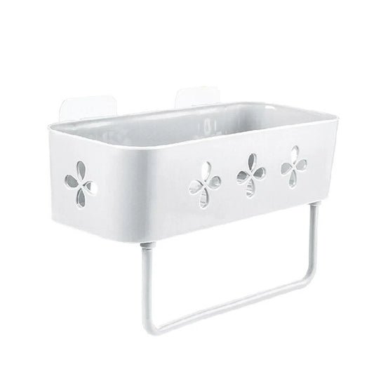 Shower Suction Shelf Bathroom Corner Storage Basket Kitchen Caddy Rack Tidy
