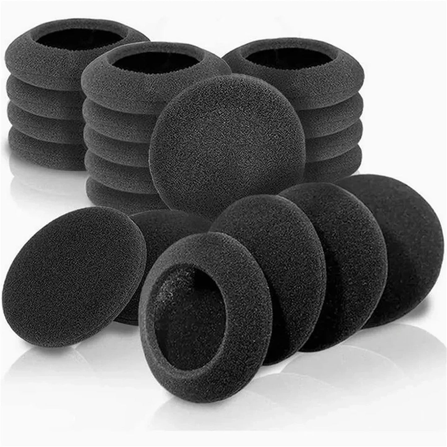 10 Piece Replacement Ear Pads for Headphones and Headsets 5.5cm