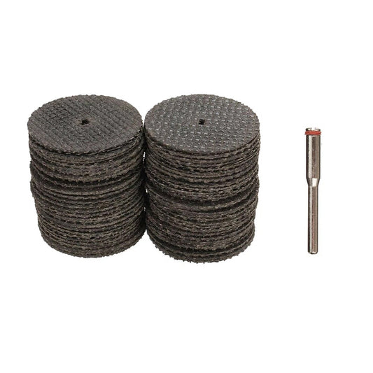 60Pcs 32mm Mini Cutting Disc Set For Dremel Rotary Tool With Mandrel