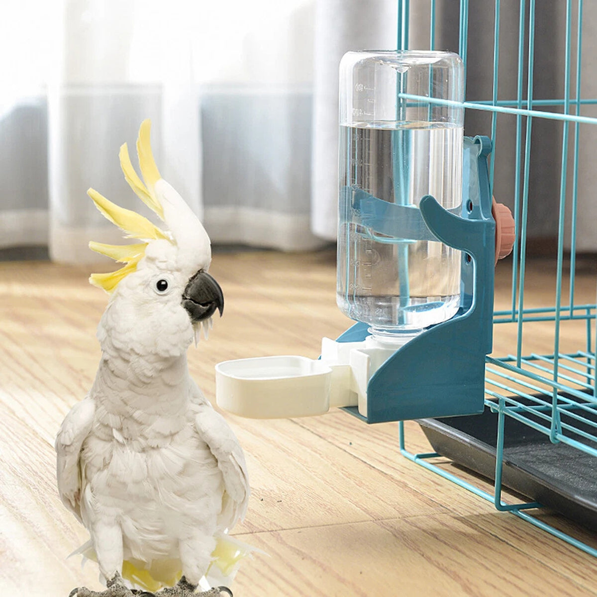 Bird Cage Water Dispenser 500ML Automatic Parrot Feeder