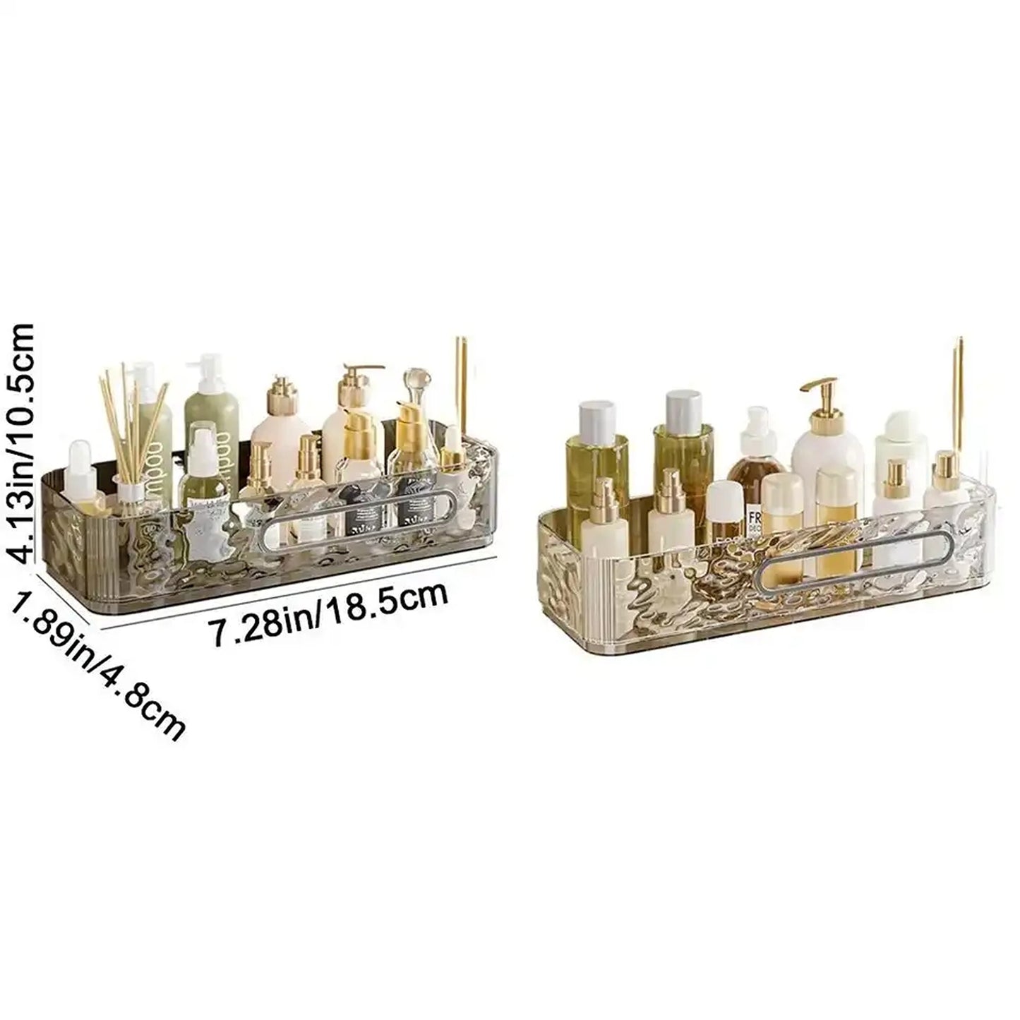 Plastic Bathroom Shelves Wall Mounted Shampoo Storage Rack for Home
