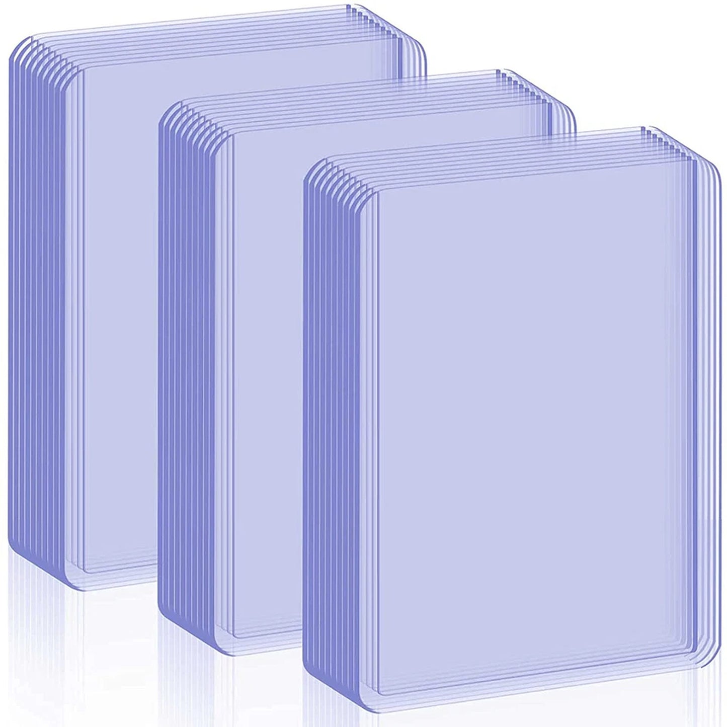 50 Pack Rigid Card Holders for Trading Cards