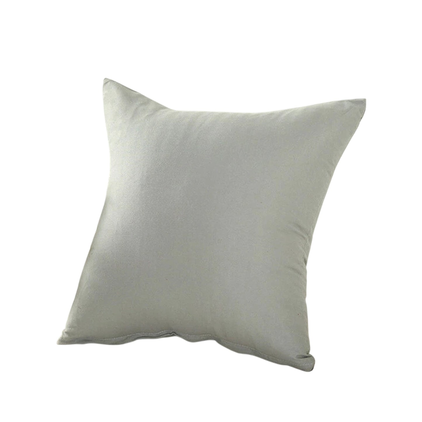 Grey Minimalist Plain Cushion Cover Soft Decorative Pillow Case